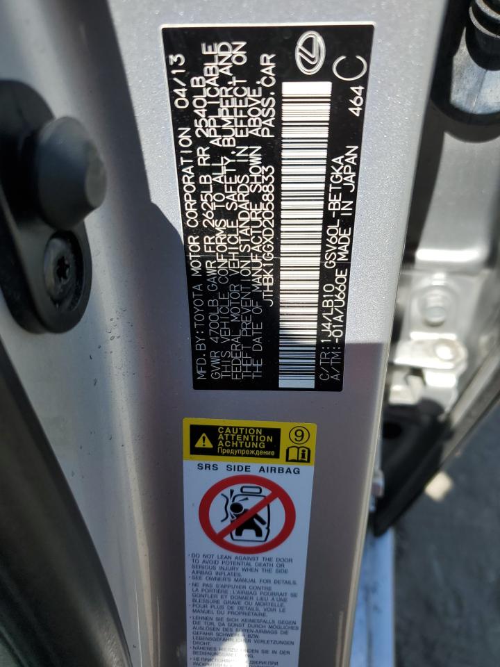 JTHBK1GGXD2058833 2013 Lexus Es 350