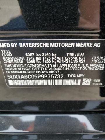 2023 BMW X5 XDRIVE4 - 5UXTA6C05P9P75732