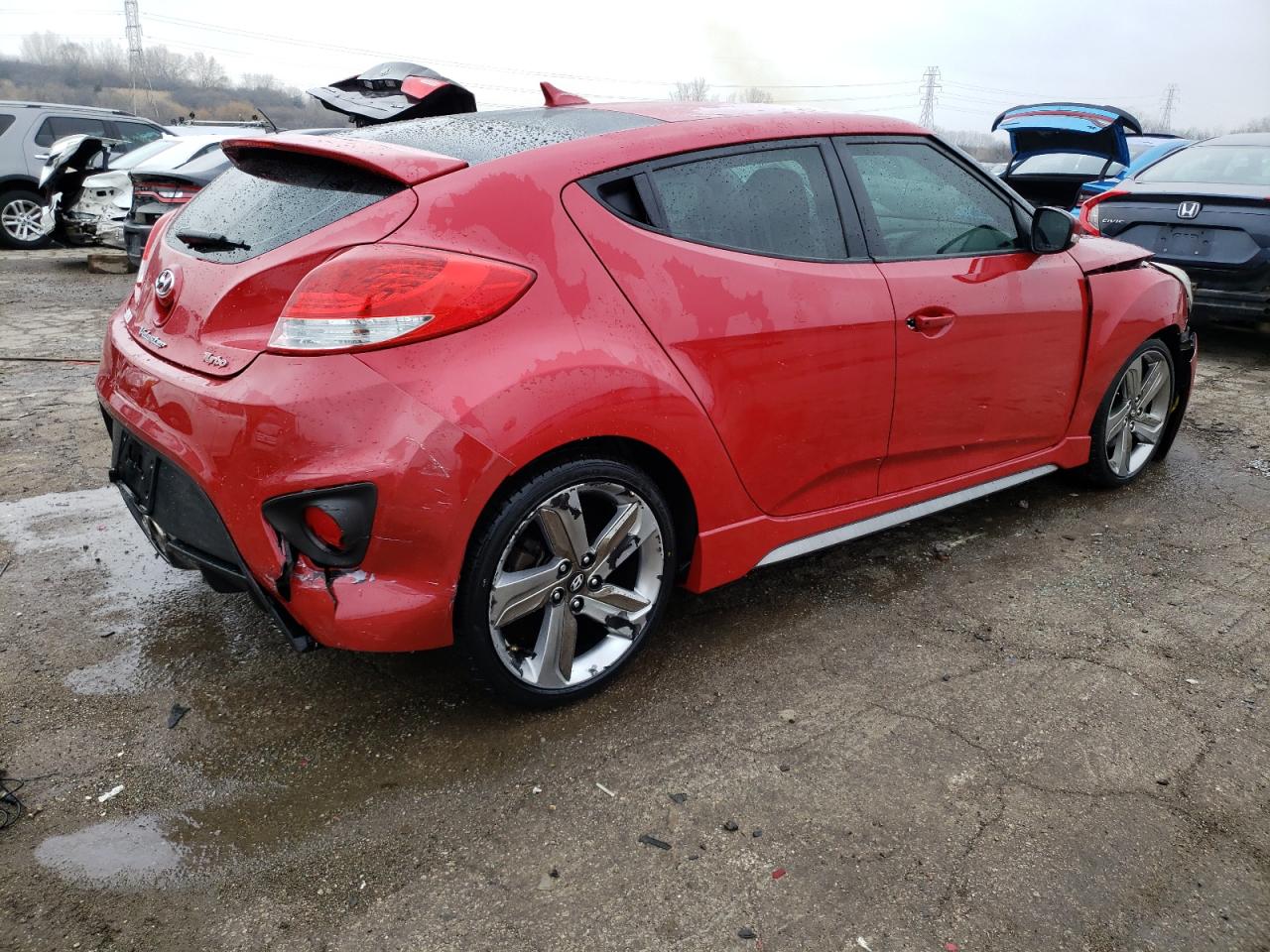 KMHTC6AE7DU167984 2013 Hyundai Veloster Turbo