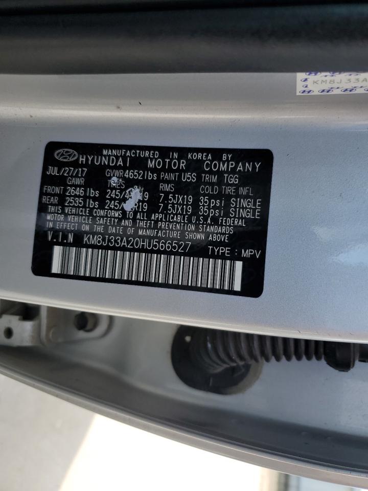 KM8J33A20HU566527 2017 Hyundai Tucson Limited