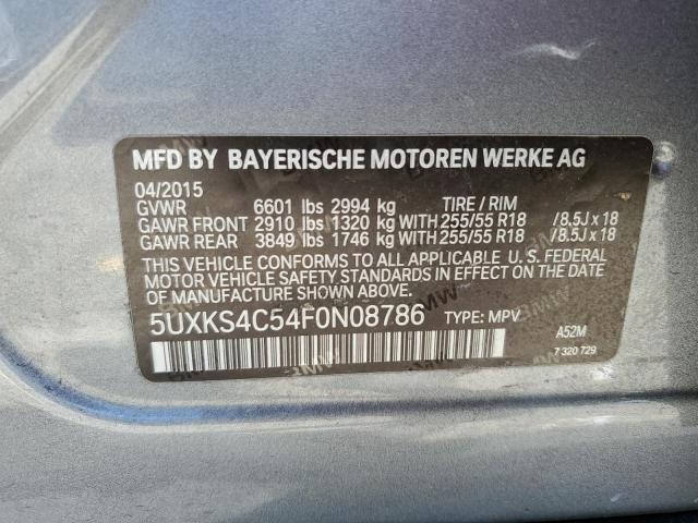 VIN 5UXKS4C54F0N08786 2015 BMW X5, Xdrive35D no.13