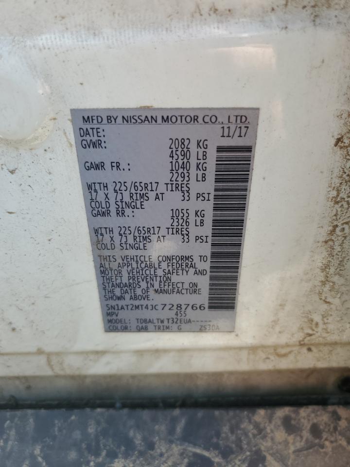 5N1AT2MT4JC728766 2018 Nissan Rogue S
