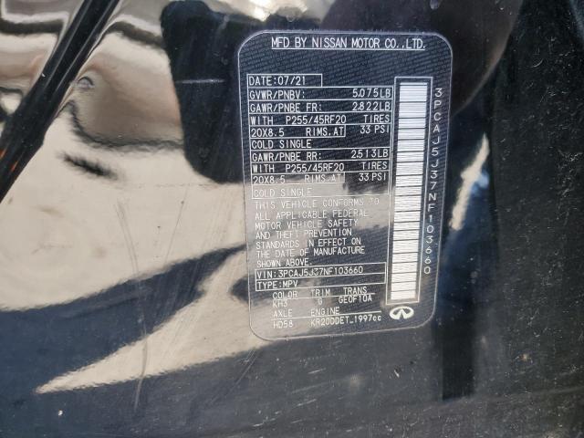 2022 INFINITI QX55 LUXE 3PCAJ5J37NF103660