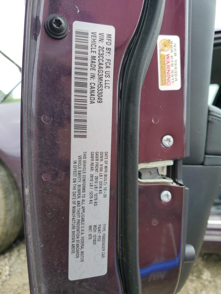 2C3CCAAG3MH533049 2021 Chrysler 300 Touring