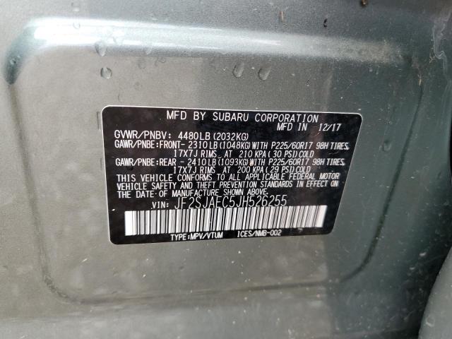 2018 Subaru Forester 2.5I Premium VIN: JF2SJAEC5JH526255 Lot: 52523354