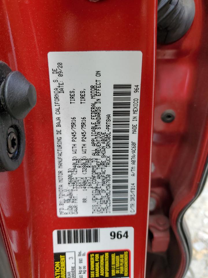 3TMCZ5AN5LM367830 2020 Toyota Tacoma Double Cab