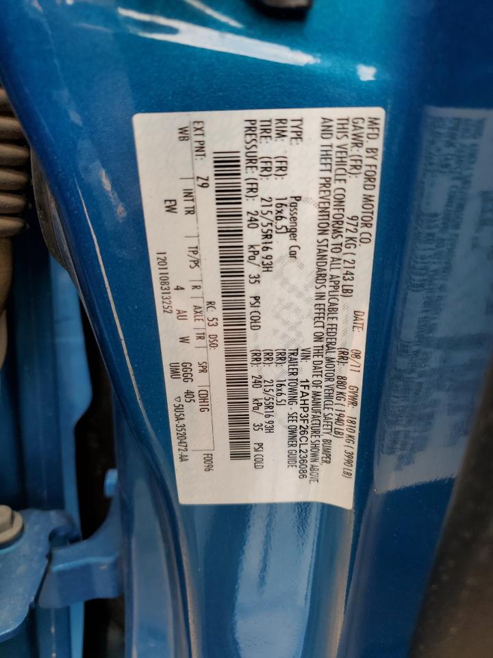 1FAHP3F26CL236086 2012 Ford Focus Se