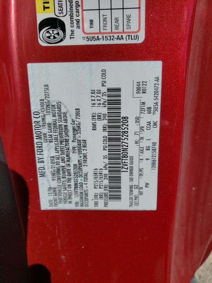 1ZVFT80N275285208 2007 Ford Mustang