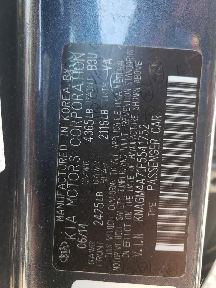 KNAGM4A71F5541752 2015 Kia Optima Lx