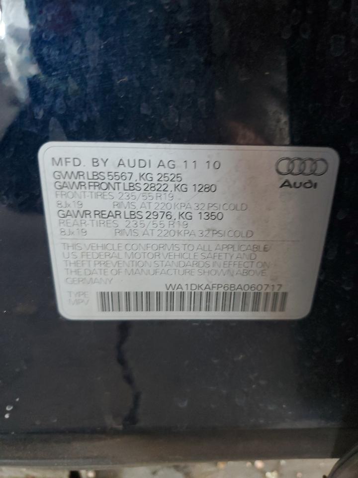 WA1DKAFP6BA060717 2011 Audi Q5 Premium Plus