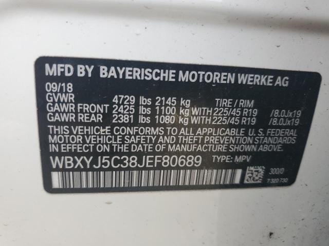 Lot #2440436248 2018 BMW X2 XDRIVE2 salvage car