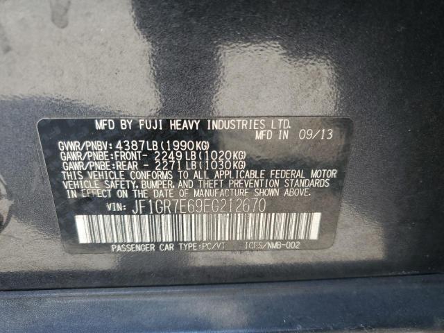 VIN JF1GR7E69EG212670 2014 SUBARU WRX no.12