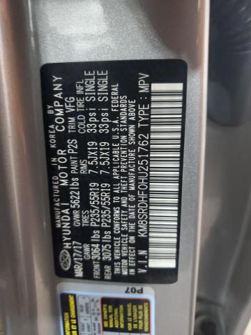 2017 Hyundai Santa Fe Se Ultimate VIN: KM8SRDHF0HU251762 Lot: 51455844