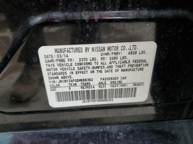 2014 Infiniti Q50 Base VIN: JN1BV7AP0EM689362 Lot: 52190064