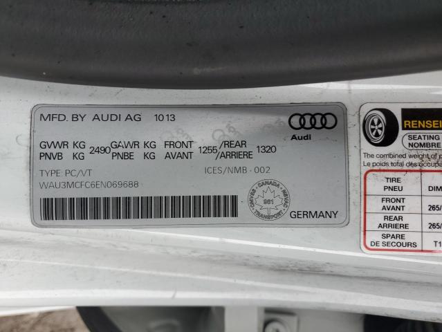 2014 Audi A7 Technik VIN: WAU3MCFC6EN069688 Lot: 51525484