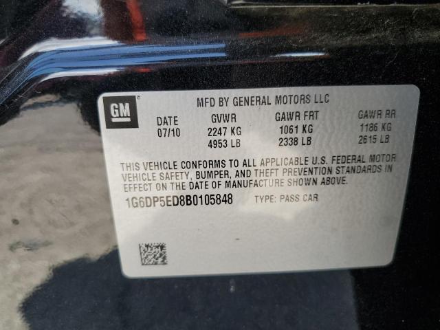 2011 Cadillac Cts Premium Collection VIN: 1G6DP5ED8B0105848 Lot: 52507184