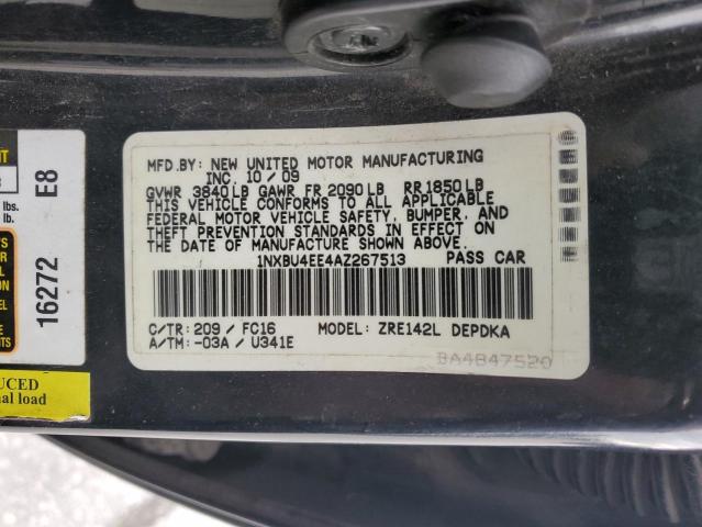 2010 Toyota Corolla Base VIN: 1NXBU4EE4AZ267513 Lot: 52811154