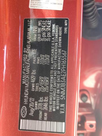 2023 Hyundai Tucson Sel VIN: 5NMJB3AE2PH165567 Lot: 50817954