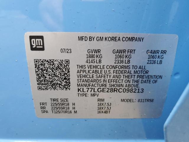 2024 CHEVROLET TRAX 1RS - KL77LGE28RC098213