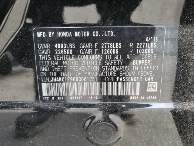 2016 ACURA RLX ADVANC - JH4KC1F90GC001751