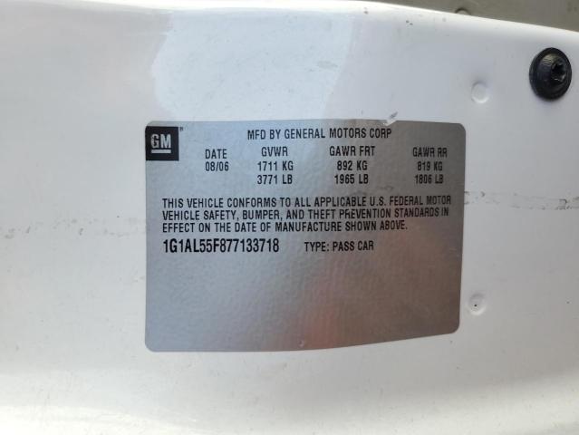 2007 Chevrolet Cobalt Lt VIN: 1G1AL55F877133718 Lot: 50189864