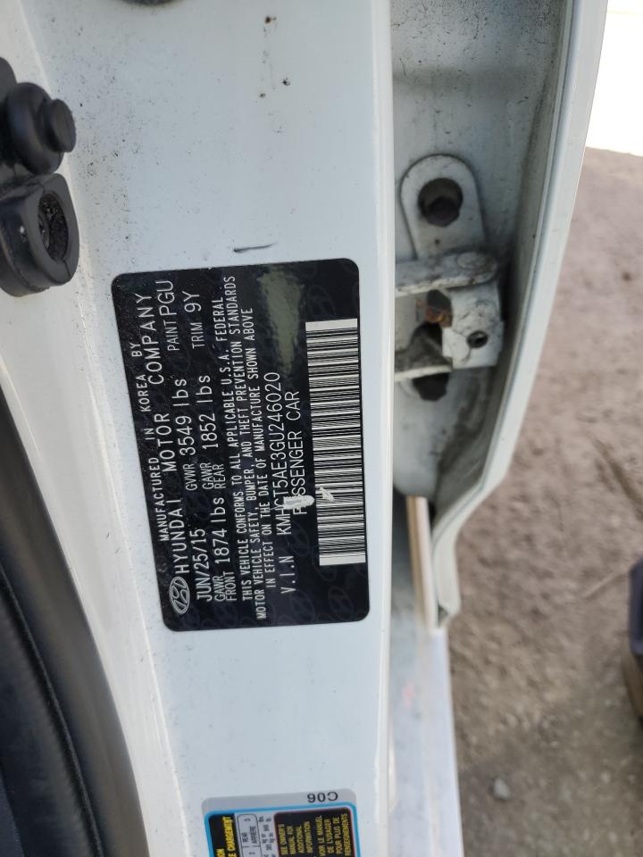 KMHCT5AE3GU246020 2016 Hyundai Accent Se