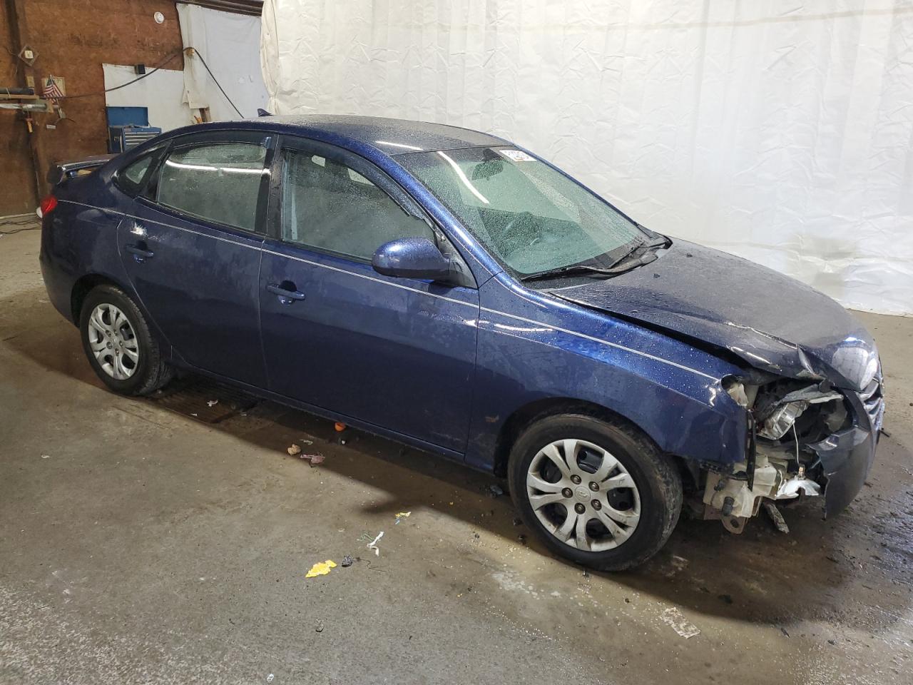 KMHDU4AD0AU840509 2010 Hyundai Elantra Blue