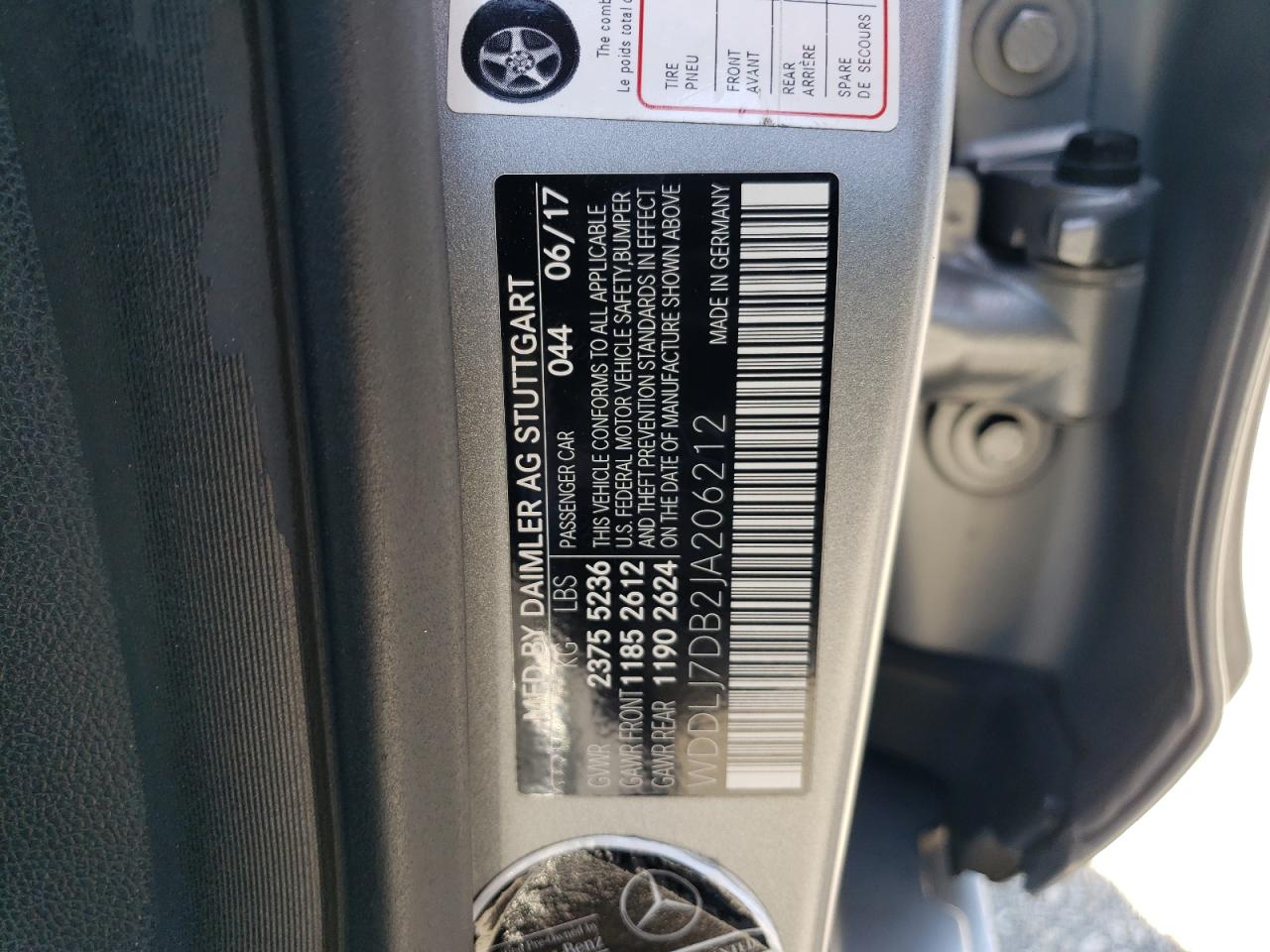 WDDLJ7DB2JA206212 2018 Mercedes-Benz Cls 550