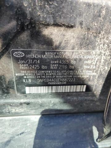 Lot #2489712822 2014 HYUNDAI SONATA GLS salvage car