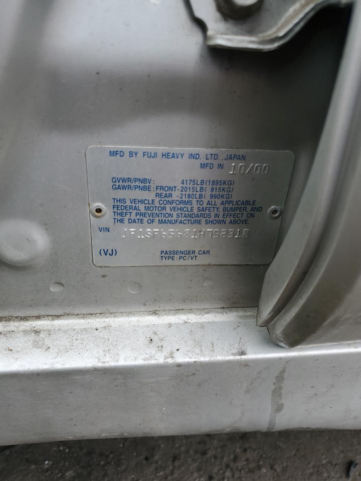 JF1SF65681H752318 2001 Subaru Forester S