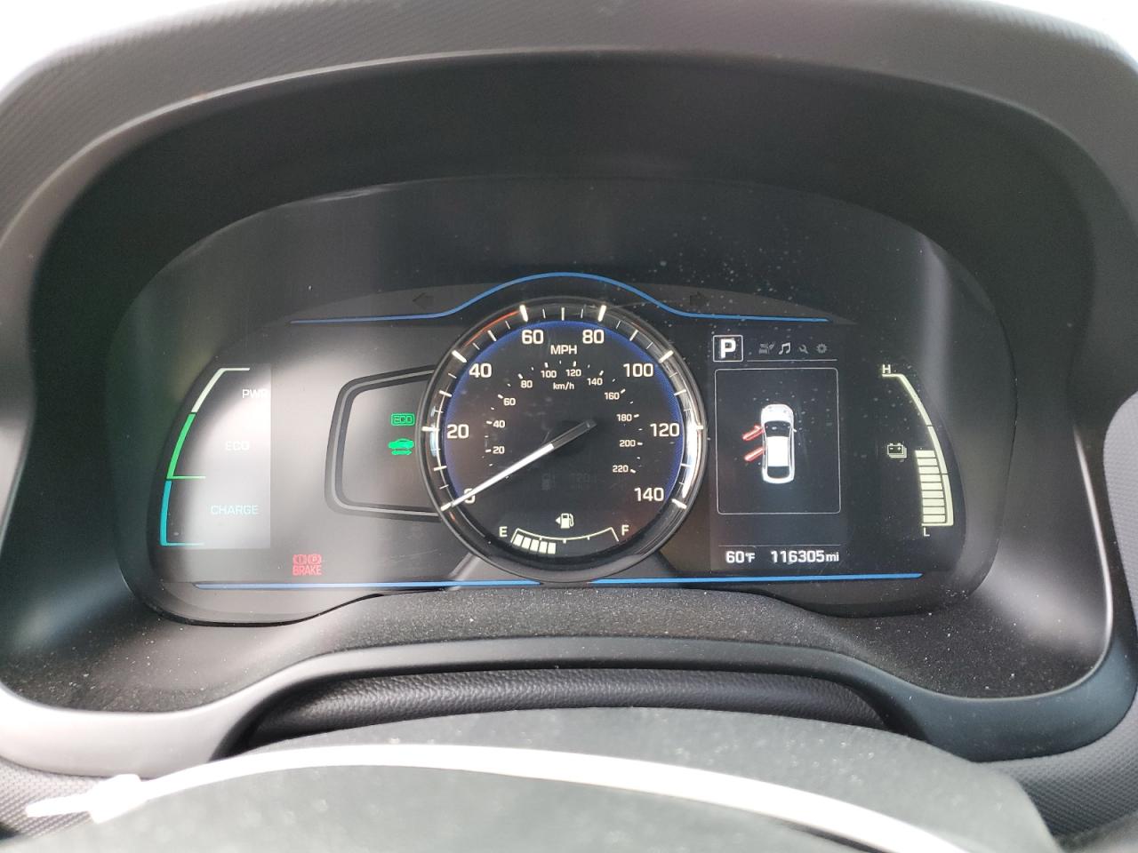 KMHC65LC8KU166076 2019 Hyundai Ioniq Blue