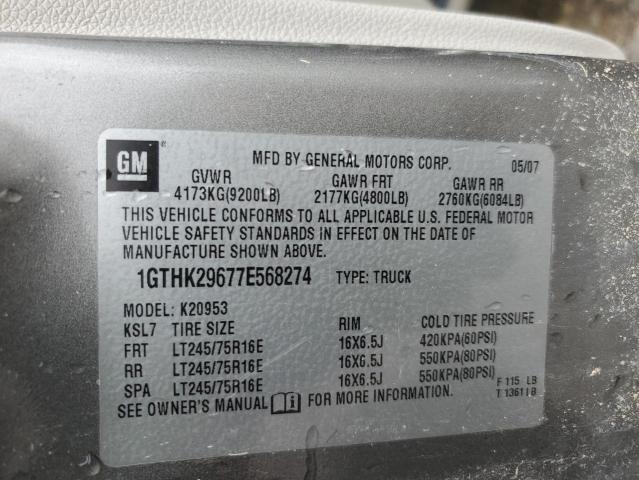 2007 GMC Sierra K2500 Heavy Duty VIN: 1GTHK29677E568274 Lot: 51574734