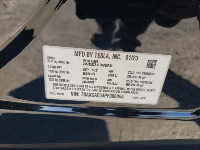 2023 Tesla Model X VIN: 7SAXCAE54PF380894 Lot: 50468534