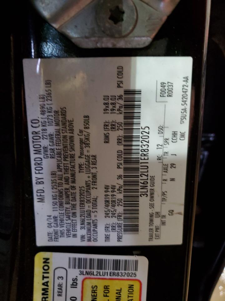 3LN6L2LU1ER832025 2014 Lincoln Mkz Hybrid