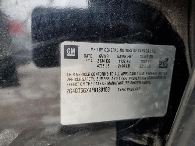 2015 BUICK REGAL GS 2G4GT5GX4F9139158