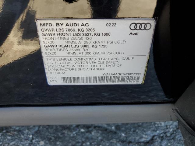 WA1AAAGE7NB027369 Audi E-Tron PRE 13