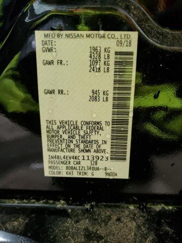 2019 NISSAN ALTIMA SL - 1N4BL4EV4KC113923