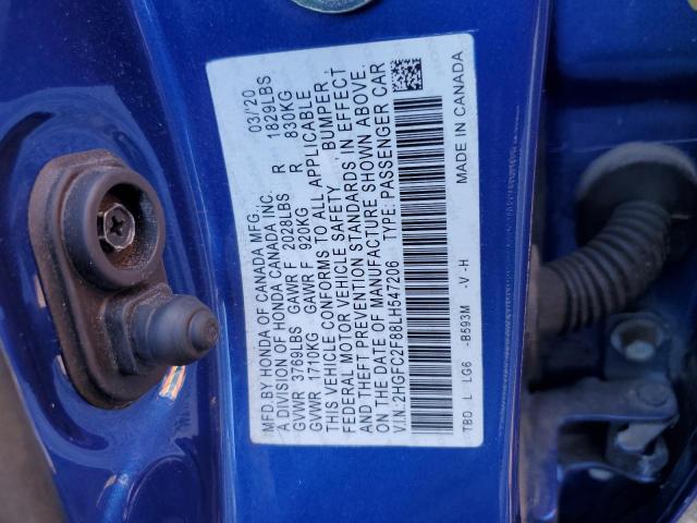 2020 HONDA CIVIC SPOR - 2HGFC2F88LH547206