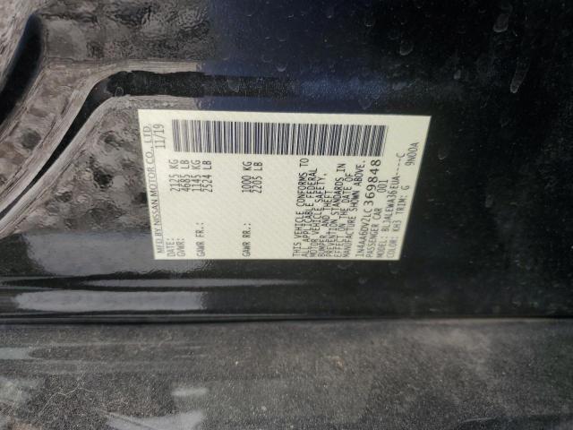 2020 Nissan Maxima Sl VIN: 1N4AA6DV2LC369848 Lot: 52384914