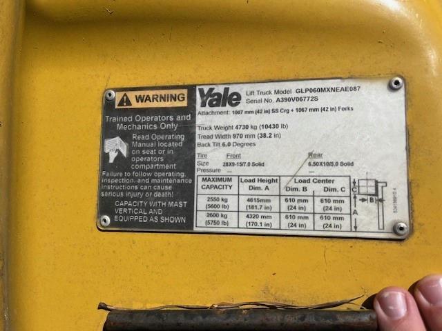 Lot #2489842975 2018 YALE FORKLIFT salvage car