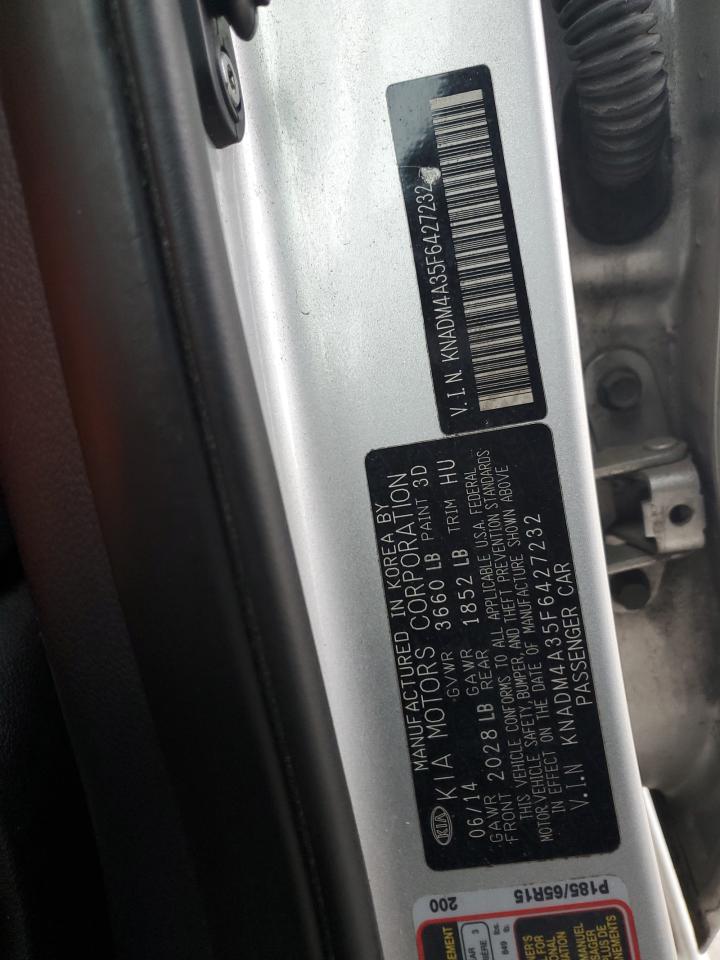 KNADM4A35F6427232 2015 Kia Rio Lx