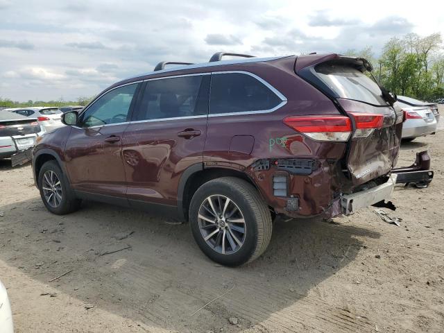 2019 Toyota Highlander Se VIN: 5TDJZRFHXKS729778 Lot: 51719194