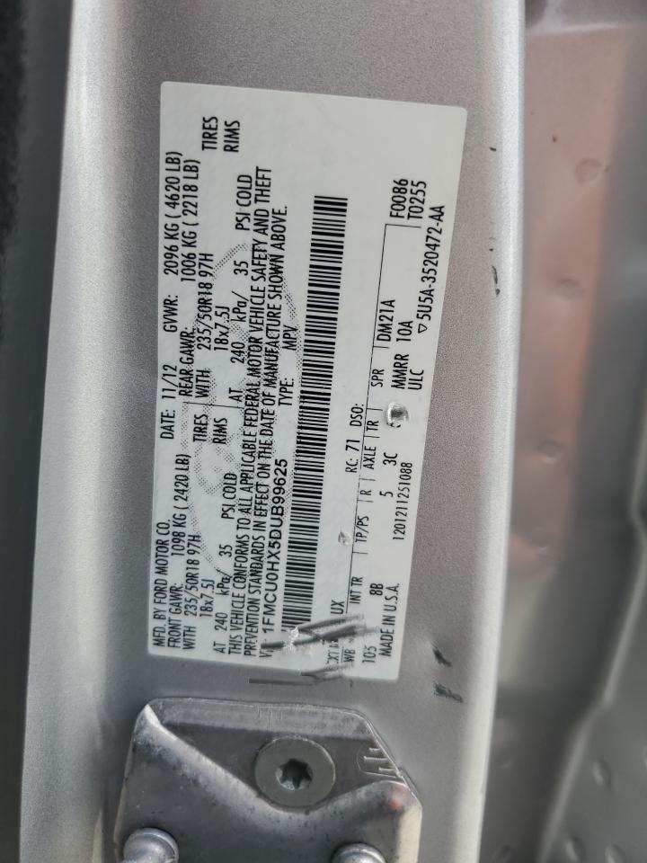 1FMCU0HX5DUB99625 2013 Ford Escape Sel