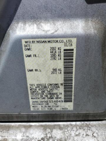 1N4BL3AP3GC154049 2016 Nissan Altima 3.5Sl