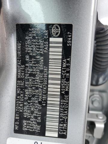 2016 Toyota Camry Le VIN: 4T1BF1FK7GU596387 Lot: 51596404