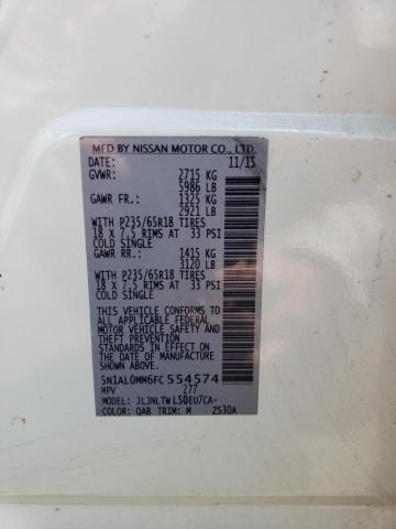 2015 INFINITI QX60 - 5N1AL0MM6FC554574