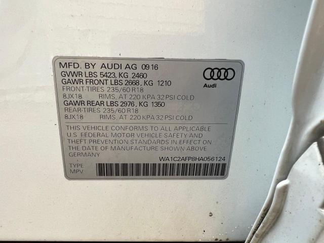 VIN WA1C2AFP8HA056124 2017 Audi Q5, Premium no.10