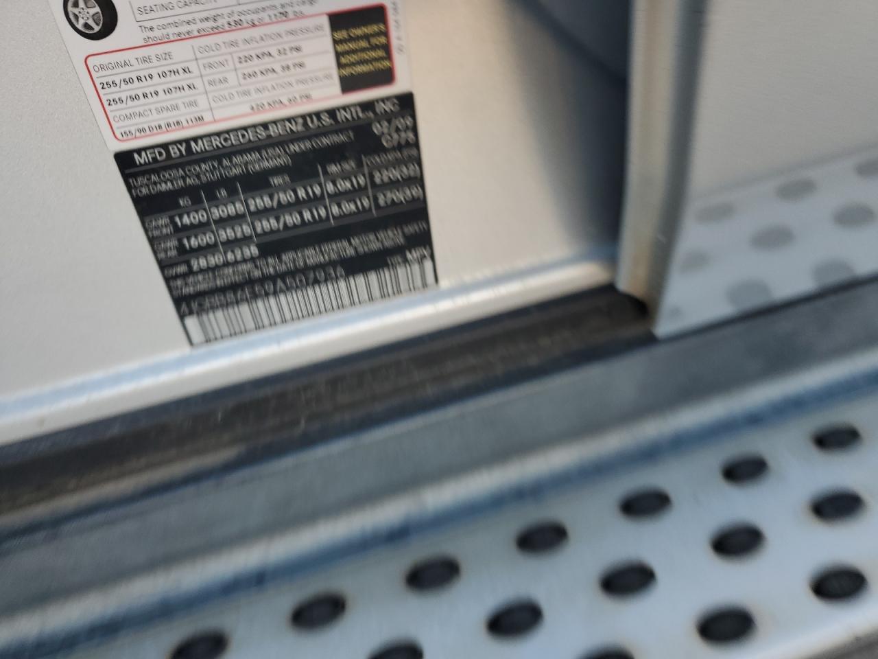 4JGBB86E59A507936 2009 Mercedes-Benz Ml 350