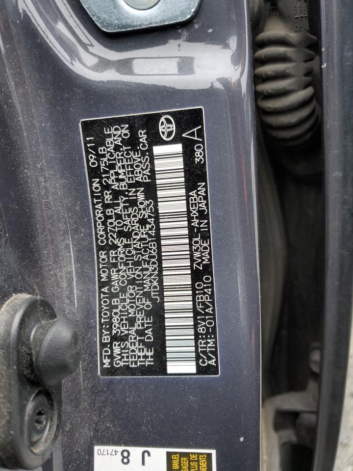 JTDKN3DU6B1434753 2011 Toyota Prius