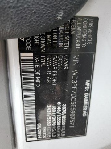 2014 Mercedes-Benz Sprinter 2500 VIN: WD3PE7DC5E5907571 Lot: 48993134